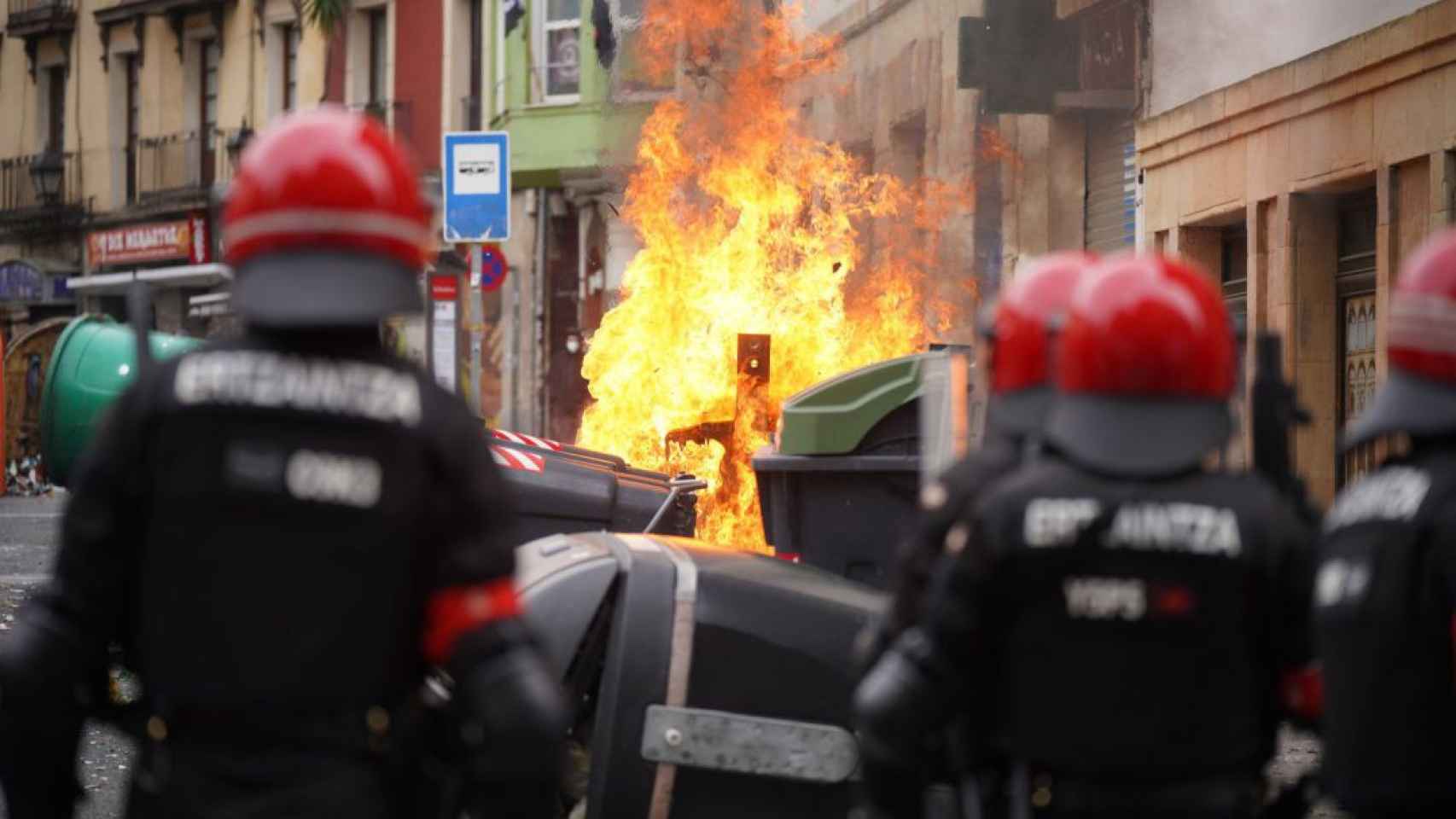 Altercados en Bilbao contra el encarcelamiento de Pablo Hasl / EP