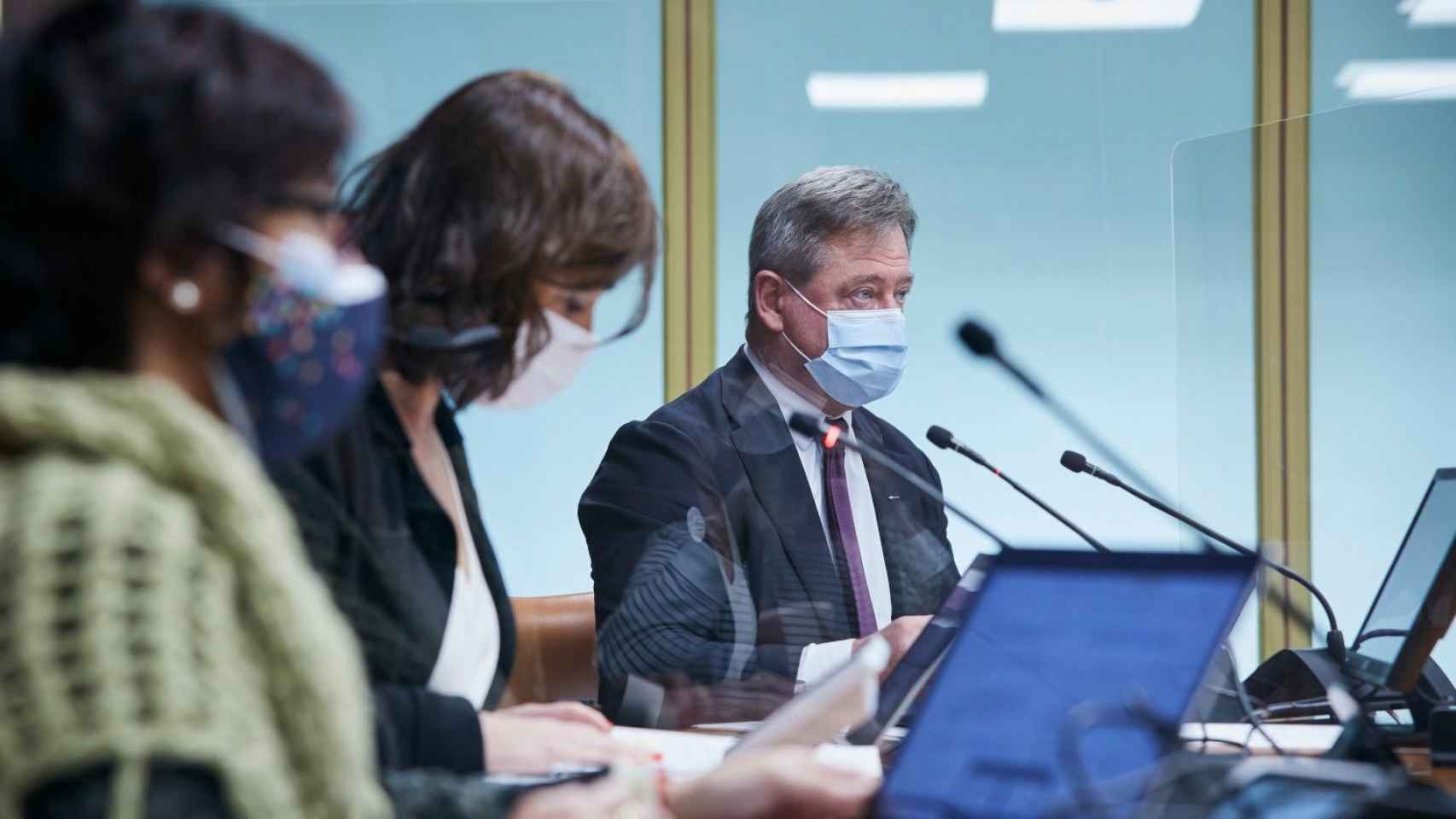 El consejero de Cultura, Bingen Zupiria, en el Parlamento vasco