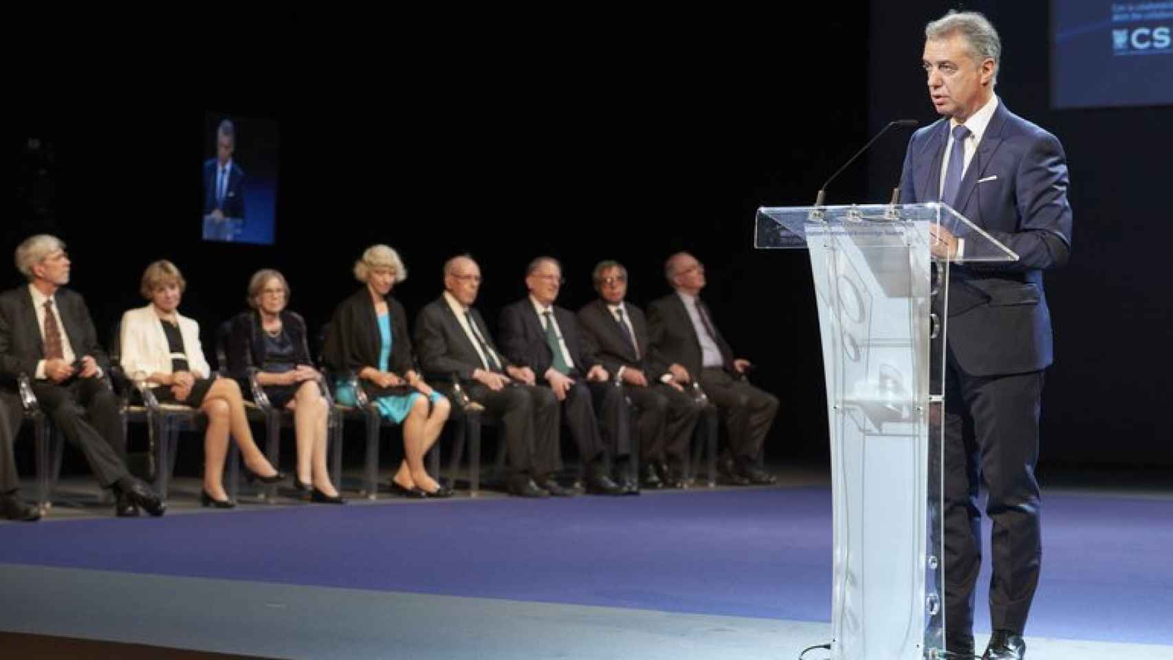 El lehendakari Urkullu en la entrega de premios de la Fundacin BBVA./ Irekia