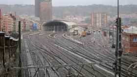 Las obras del acceso del AVE a Bilbao siguen a la espera del informe de impacto ambiental. EP