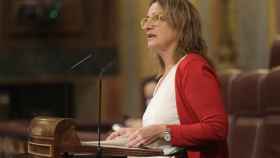 La ministra Teresa Ribera, durante su intervencin en el Congreso. / EP