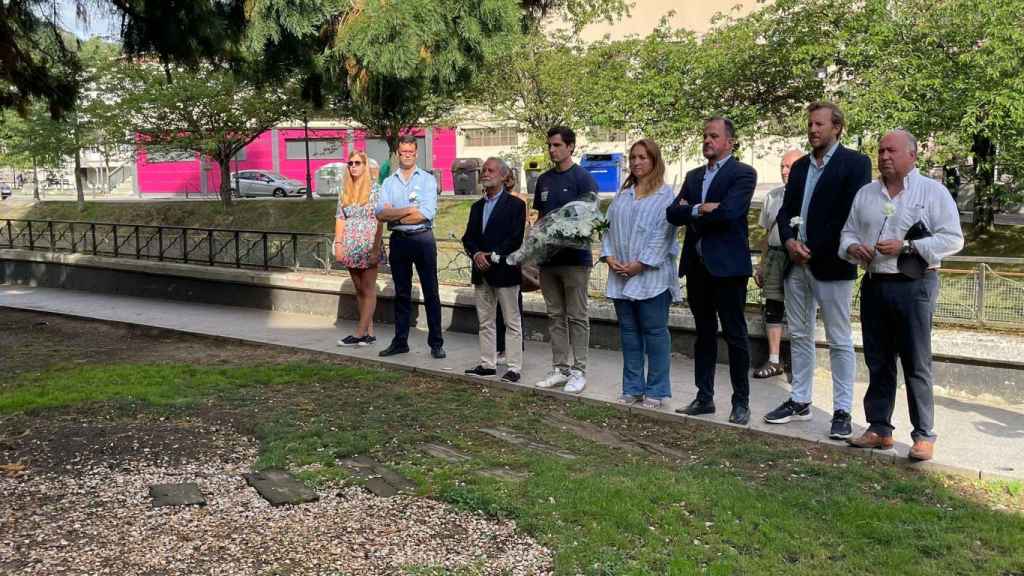 Homenaje del PP vasco al edil de Zumarraga Manuel Indiano, asesinado por ETA hace 22 aos. / PP Vasco