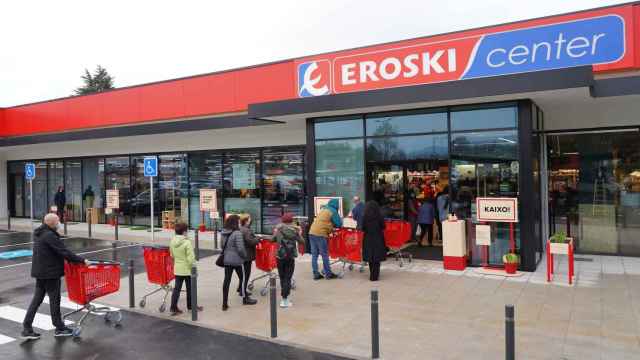 Eroski y su supermercado en Amorebieta./ Eroski