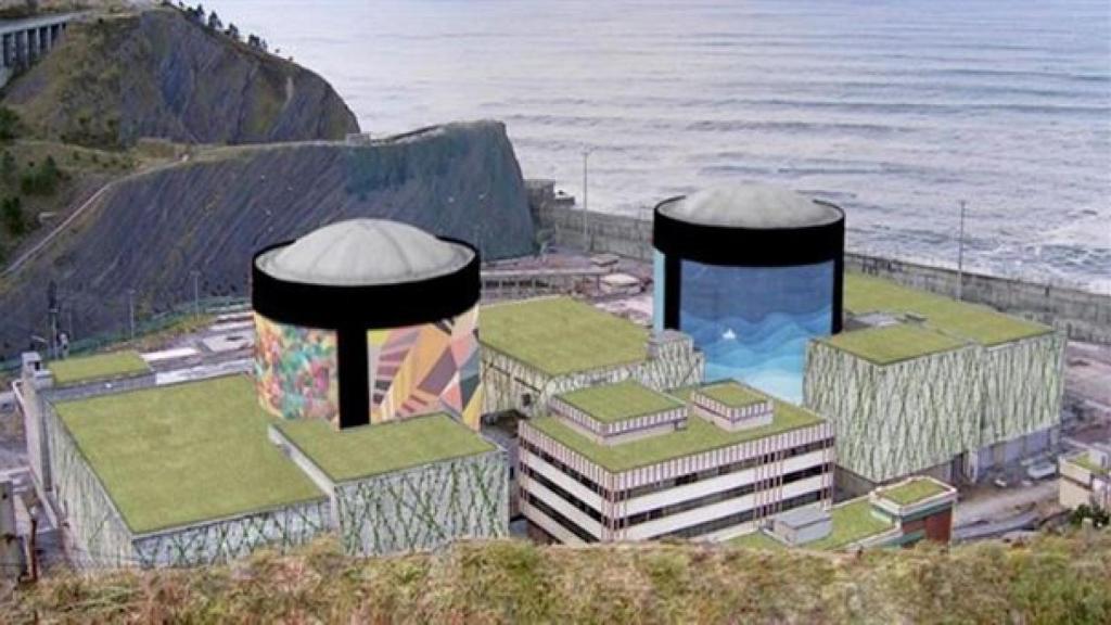 Imagen por ordenador de la futura piscifactora que acoger la antigua central nuclear de Lemoiz. / Gobierno Vasco