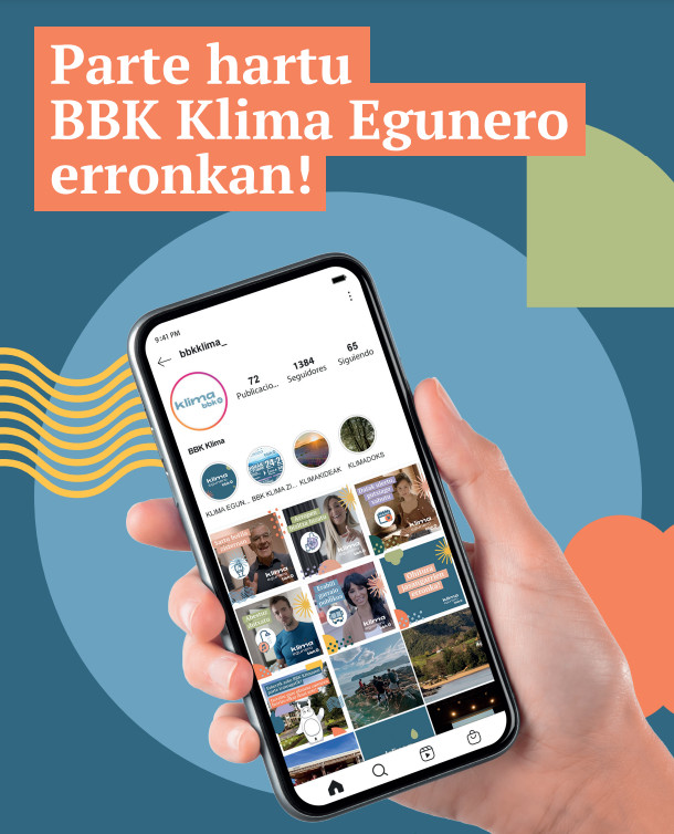 Cartel promocional de `BBK Klima egunero`