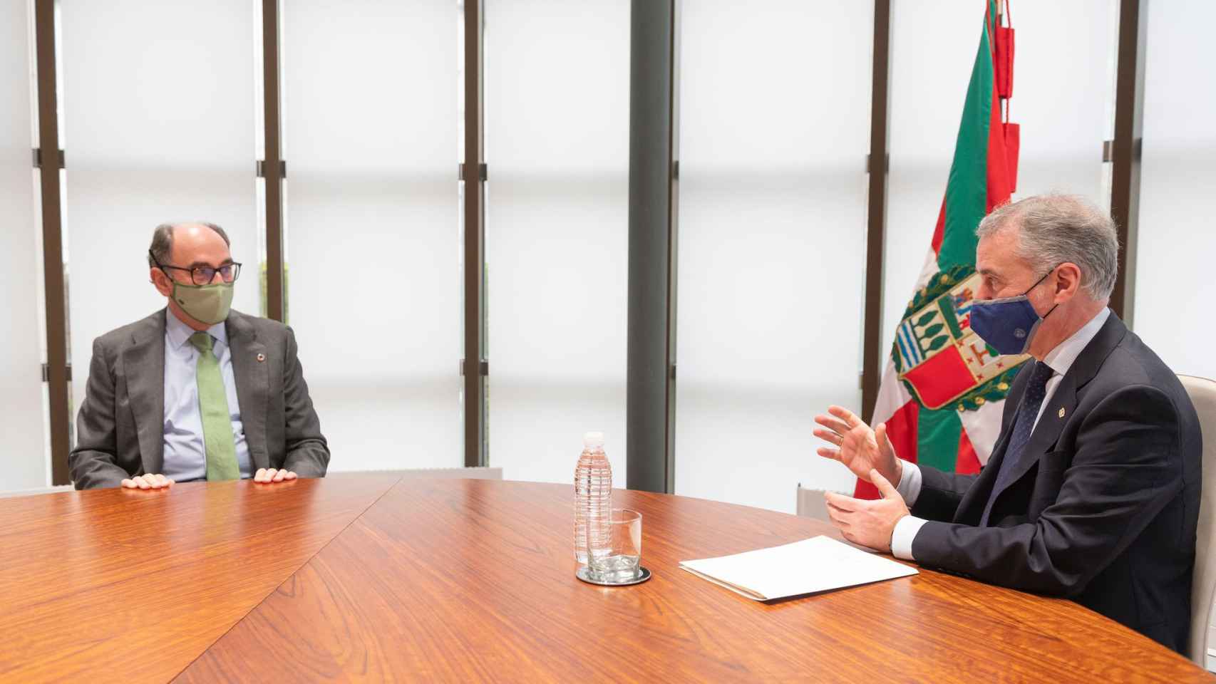 Encuentro entre el presidente de Iberdrola, Ignacio Galn y el lehendakari, Iigo Urkullu. / Iberdrola