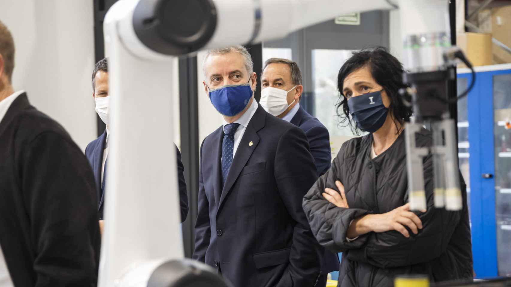 El lehendakari, Iigo Urkullu, en su visita al Centro Integrado de Formacin Profesional Tolosaldea. / IREKIA