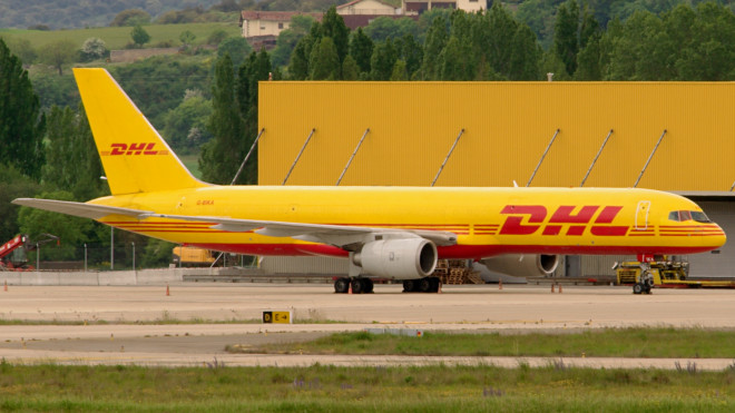 Boeing 757 de DHL en el Aeropuerto de Vitoria / Wikimedia Commons