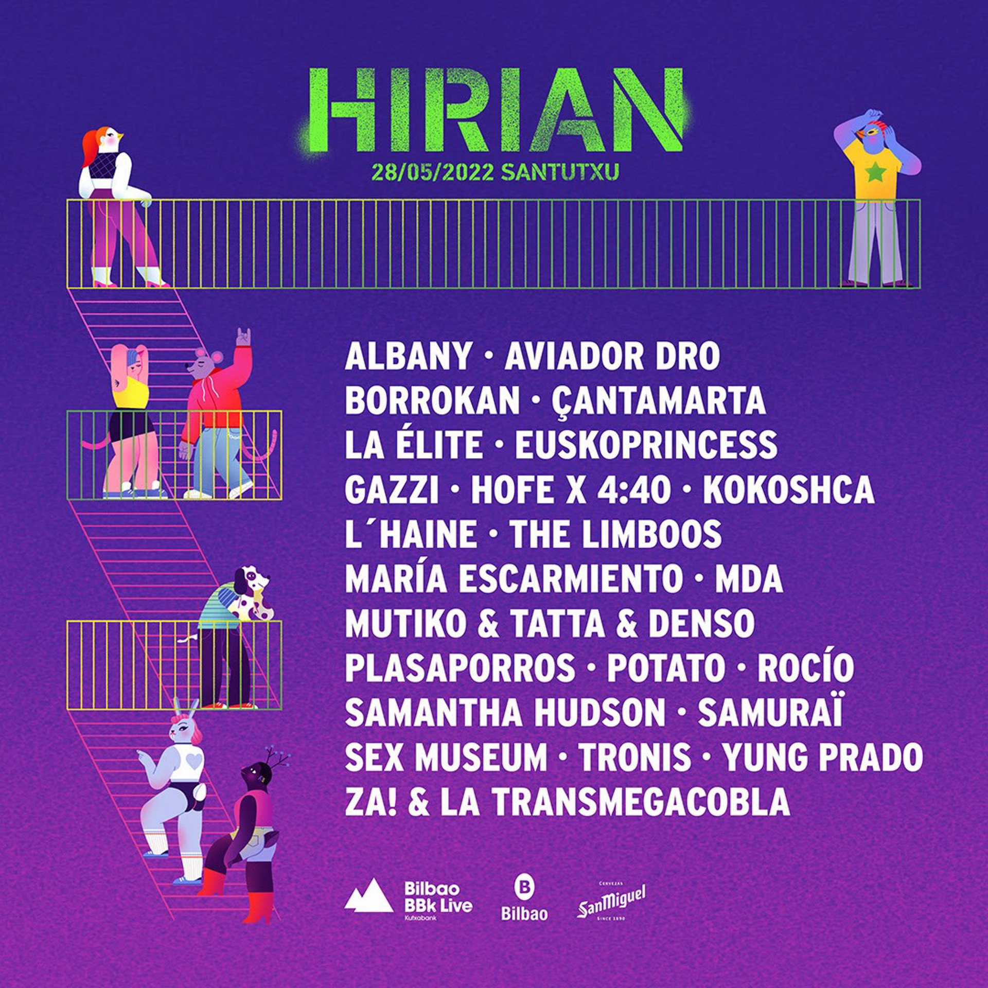 Cartel del festival Hirian. / Last Tour