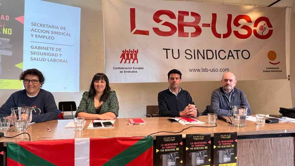 Asamblea de LSB-USO con Joaqun Prez en Basauri / CV