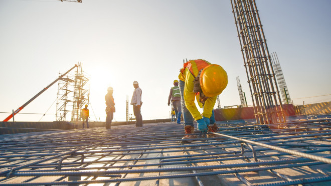 Trabajadores del sector de la construcción. / EP