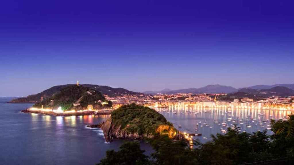 Vista area de Donostia.