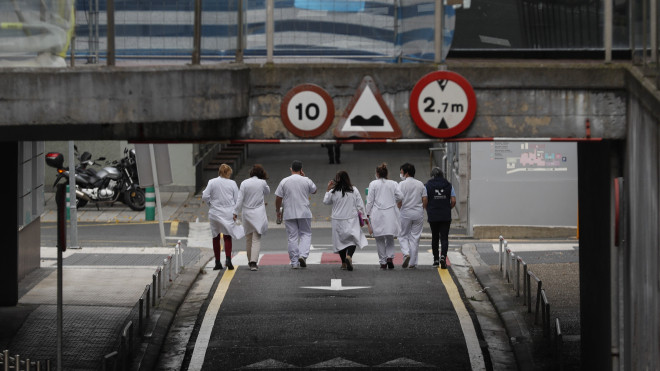 Médicos de la OSI Donostialdea./ EFE