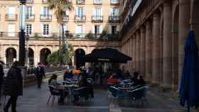 Imagen de la terraza de un bar en Bilbao. /EP