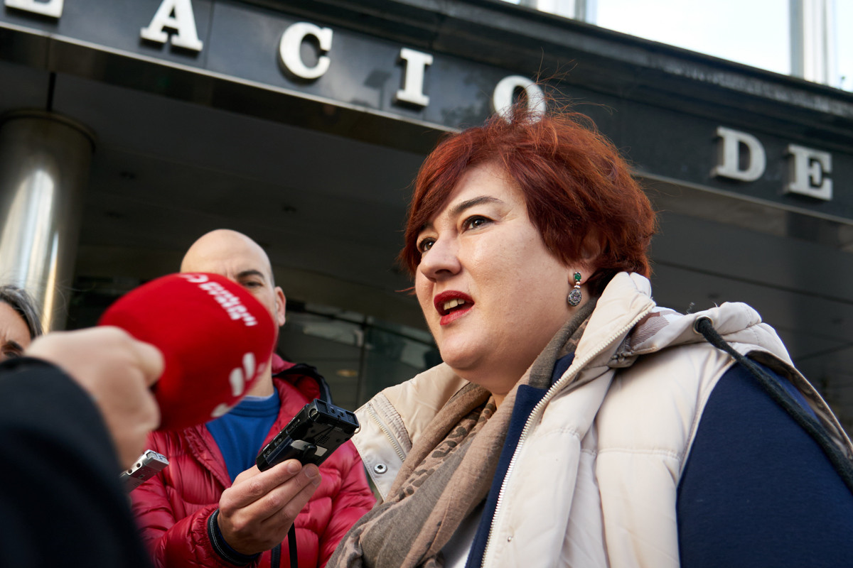 La secretaria general de Eusko Alkartasuna, Eva Blanco. / EFE