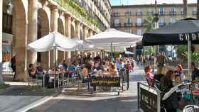 Terrazas hosteleras en Bilbao./ EP