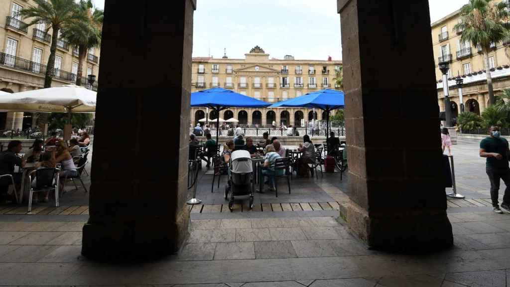 Terrazas plaza nueva Bilbao. / EP