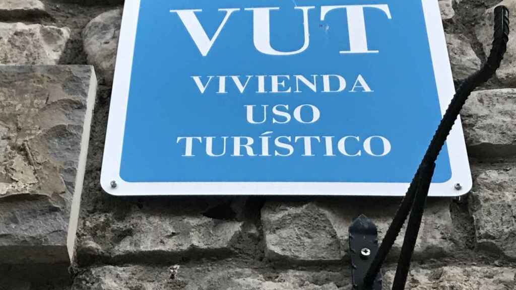 Cartel de vivienda de uso turstico/EP