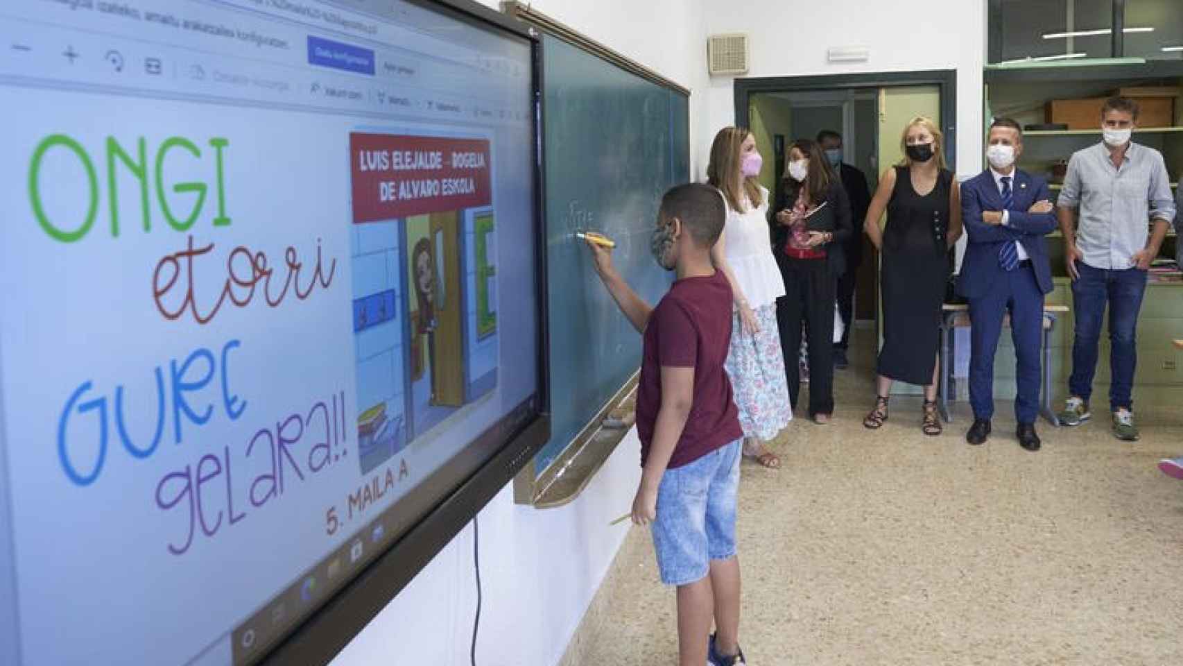 Una aula educativa en el arranque del curso escolar./ IREKIA