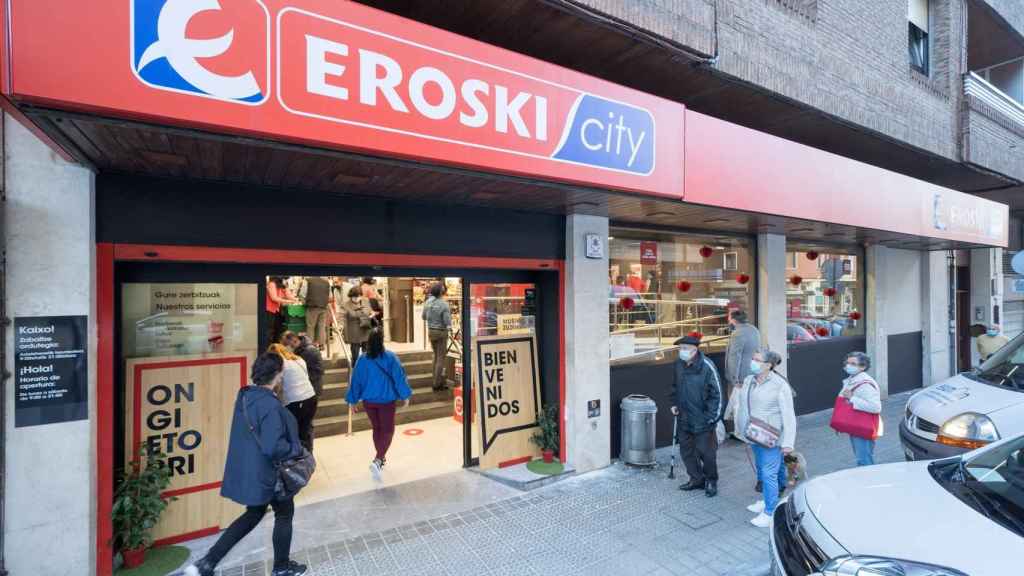 Tienda de Eroski en Getxo. / EP