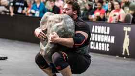 Martin Licis durante una competicin organizada por Arnold Schwarzenegger.