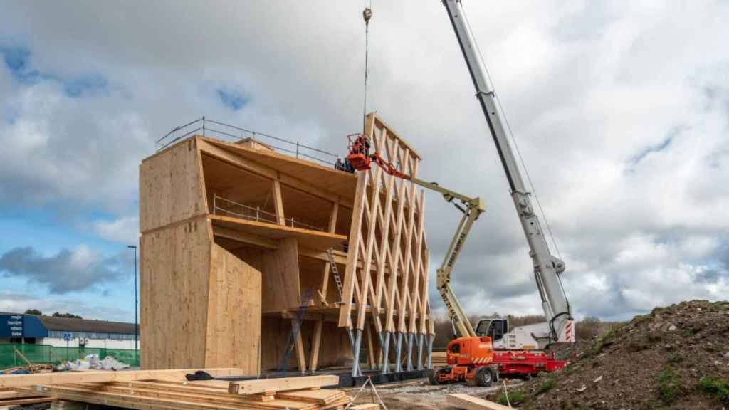 Edificio ecosostenible Impulso Verde en cuya construccin ha participado Egoin. / Egoin