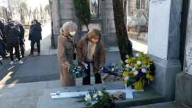 Consuelo Ordez y Ana Irbar, la viuda de Gregorio Ordez. / EP