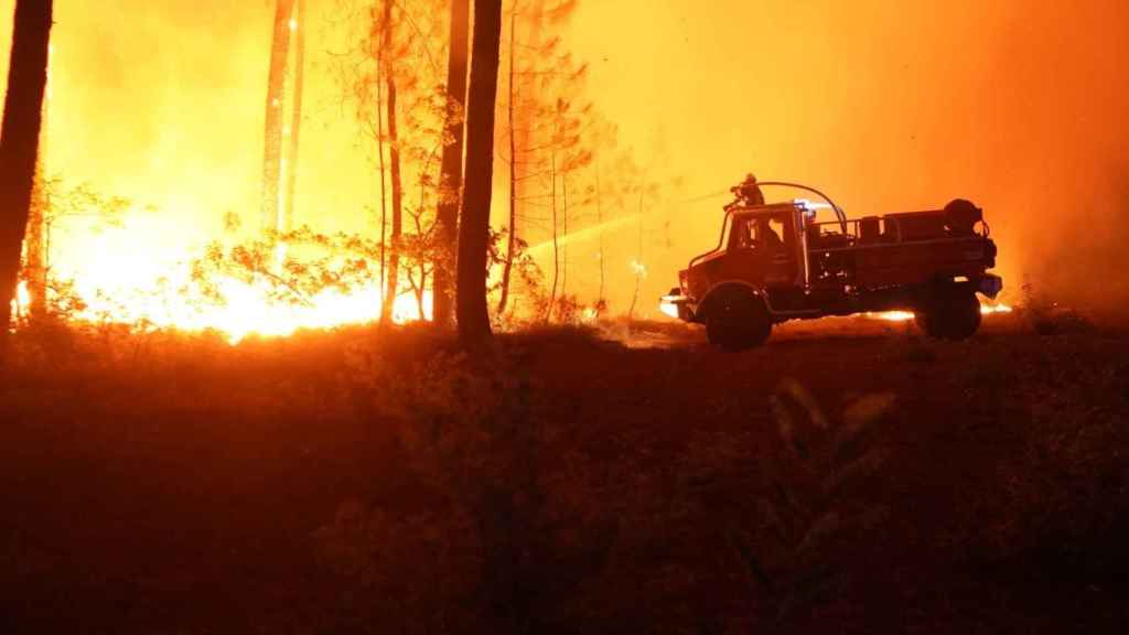 El incendio en Gironda y las Landas / Prejefatura de Nueva Aquitania-EP