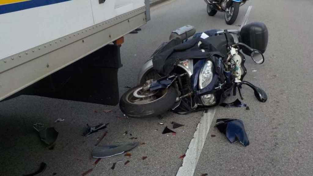 Accidente de un motorista en Elgoibar/ EP