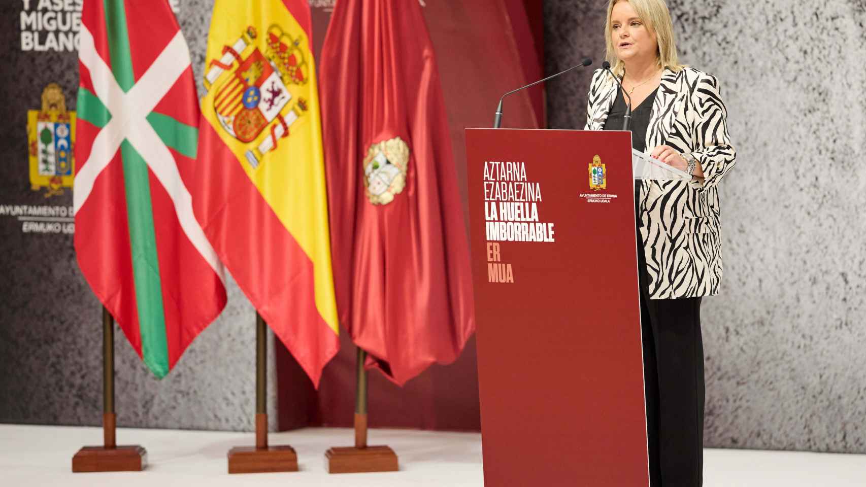 Marimar Blanco, interviene en el homenaje a su hermano en Ermua / EP