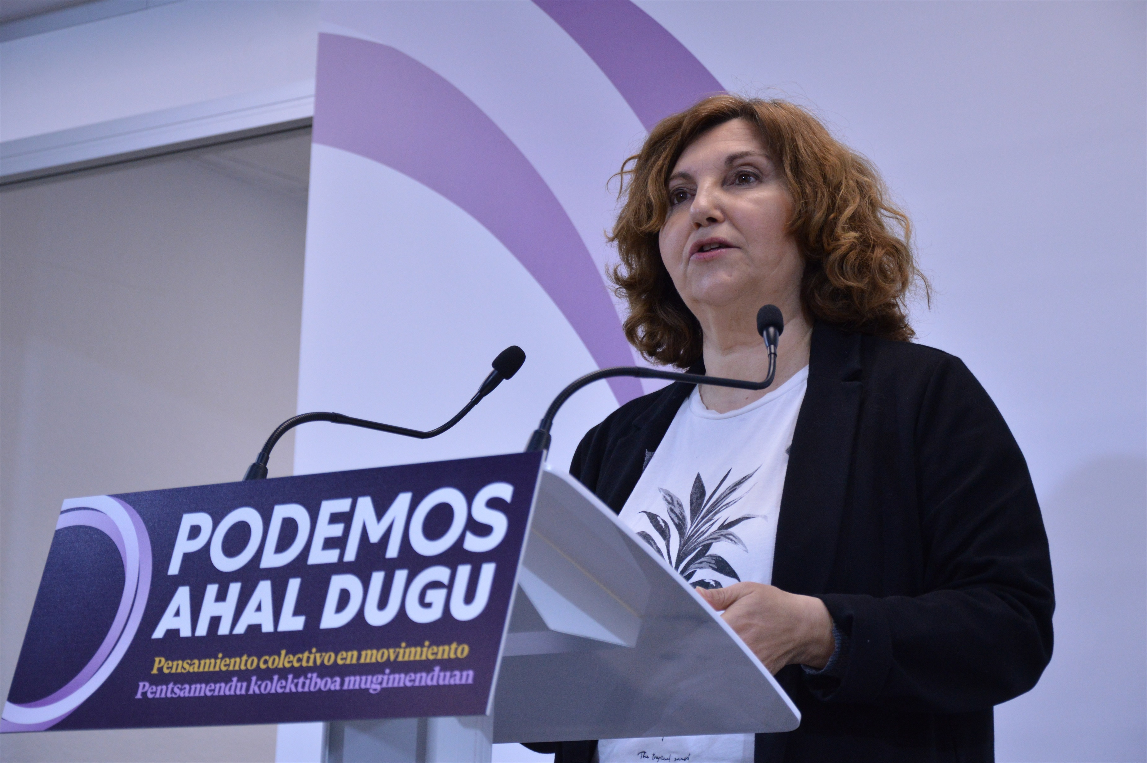 La coordinadora general de Podemos Euskadi, Pilar Garrido / CV