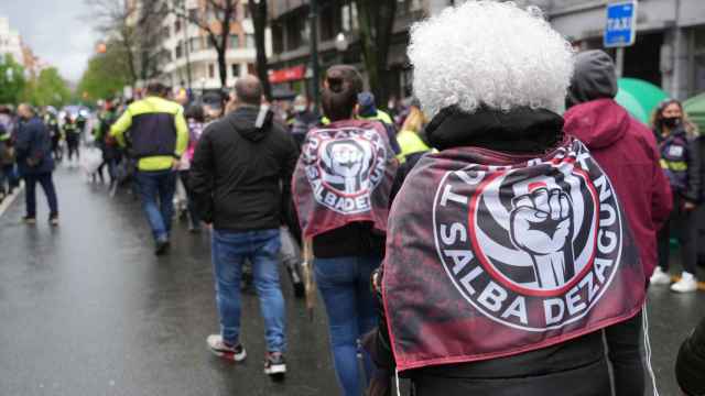 Manifestación contra el ERE de Tubacex durante la huelga de 2021. /EP