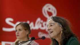 Marisol Garmendia, durante la campaa de las primarias en el PSE de San Sebastin / Juan Herrero (EFE)