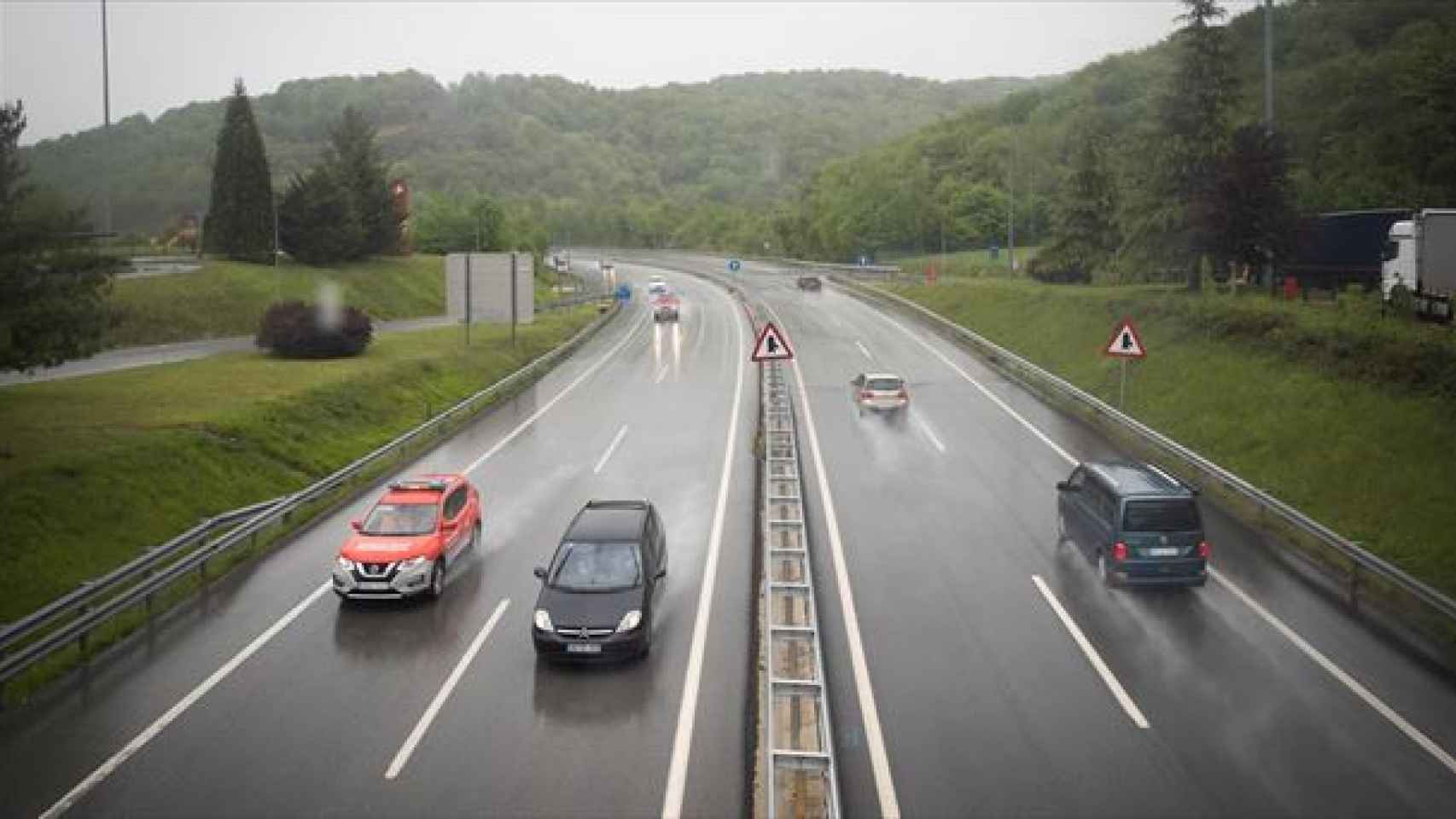 A-15, entre Gipuzkoa y Navarra. / EFE