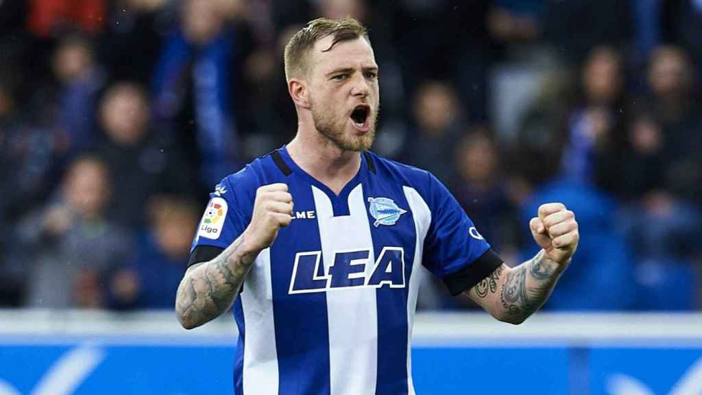 El jugador del Deportivo Alavs John Guidetti.