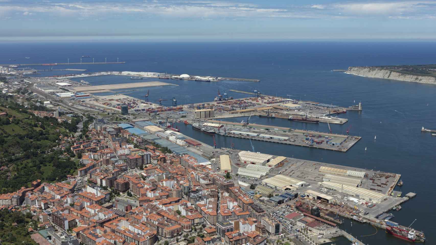 Vista del Puerto de Bilbao. / AUTORIDAD PORTUARIA DE BILBAO