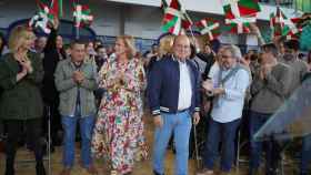 El presidente del Euzkadi Buru Batzar, Andoni Ortuzar, durante un acto de EAJ-PNV en Barakaldo / H.BILBAO - EP