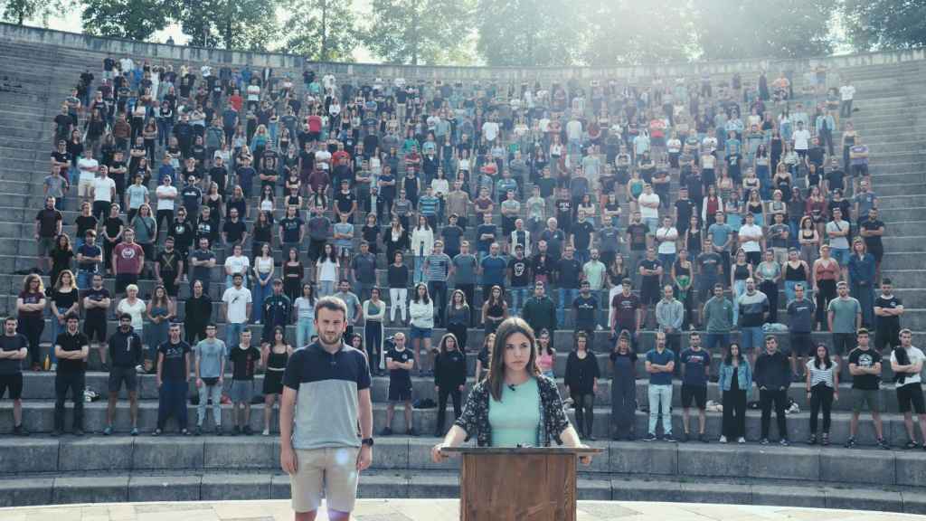 Miembros de GKS en un acto celebrado en San Sebastián