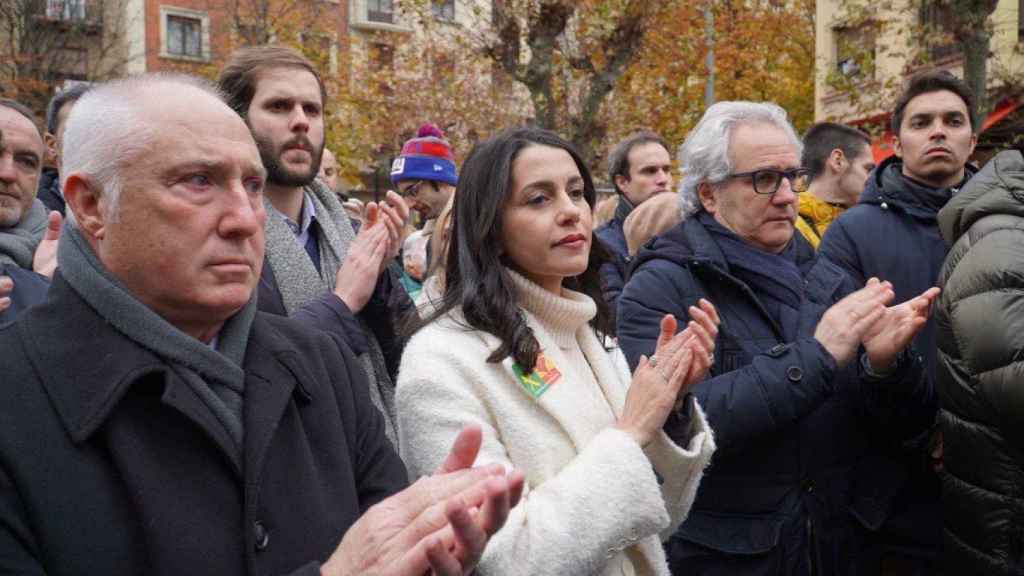 José Manuel Gil junto a la portavoz de Ciudadanos en el Congreso de los Diputados, Inés Arrimadas / TWITTER: JOSÉ MANUEL GIL