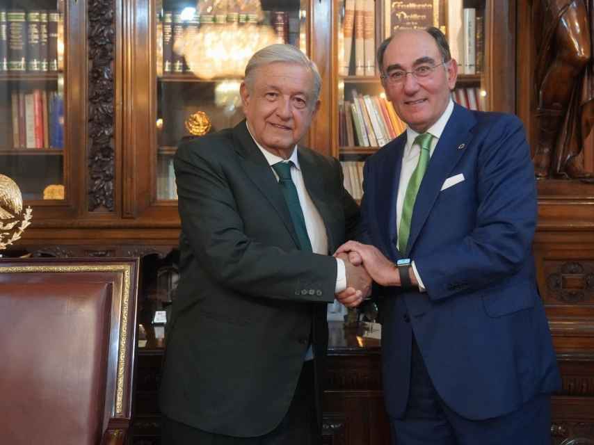 El presidente de México, Andrés Manuel López Obrador, y el presidente de Iberdrola, Ignacio Galán / IBERDROLA