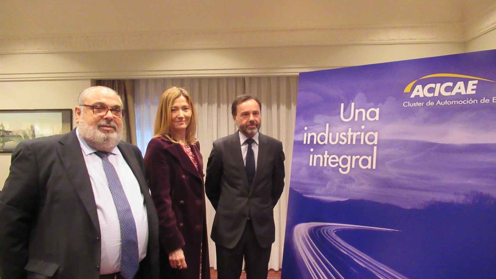 El expresidente de Acicae, José Esmorís, junto con otros representantes de Acicae en Bilbao / EUROPA PRESS