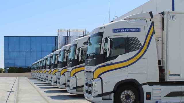 Flota de camiones eléctricos de Grupo Primafrio.