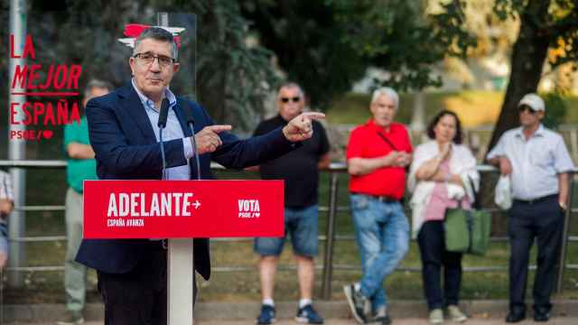 Patxi López durante un acto de campaña del PSOE / Tomás Alonso / Europa Press