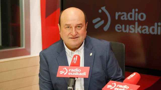 El presidente del PNV, Andoni Ortuzar, en su entrevista en Radio Euskadi.