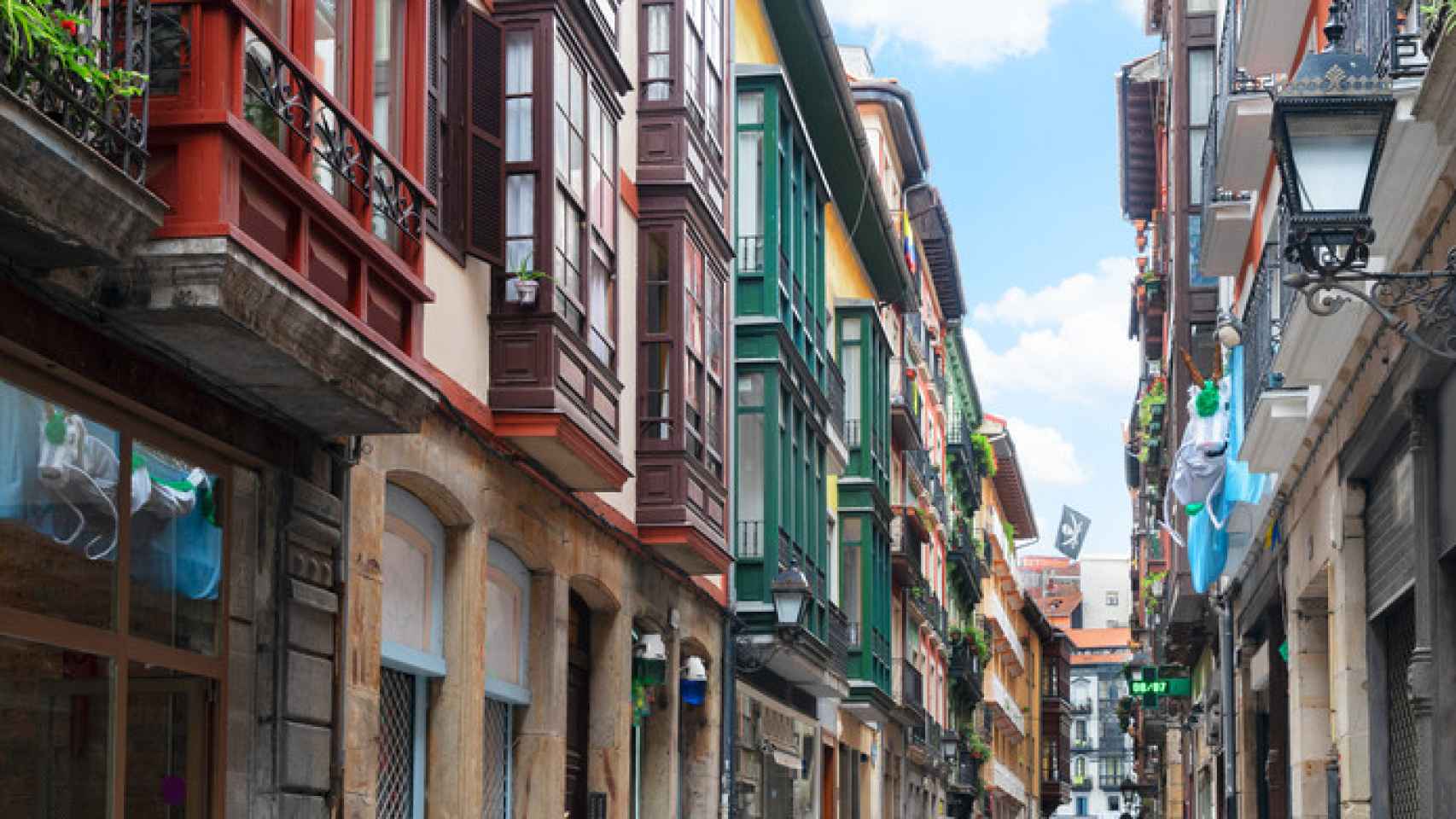 Una de las calles de Bilbao.