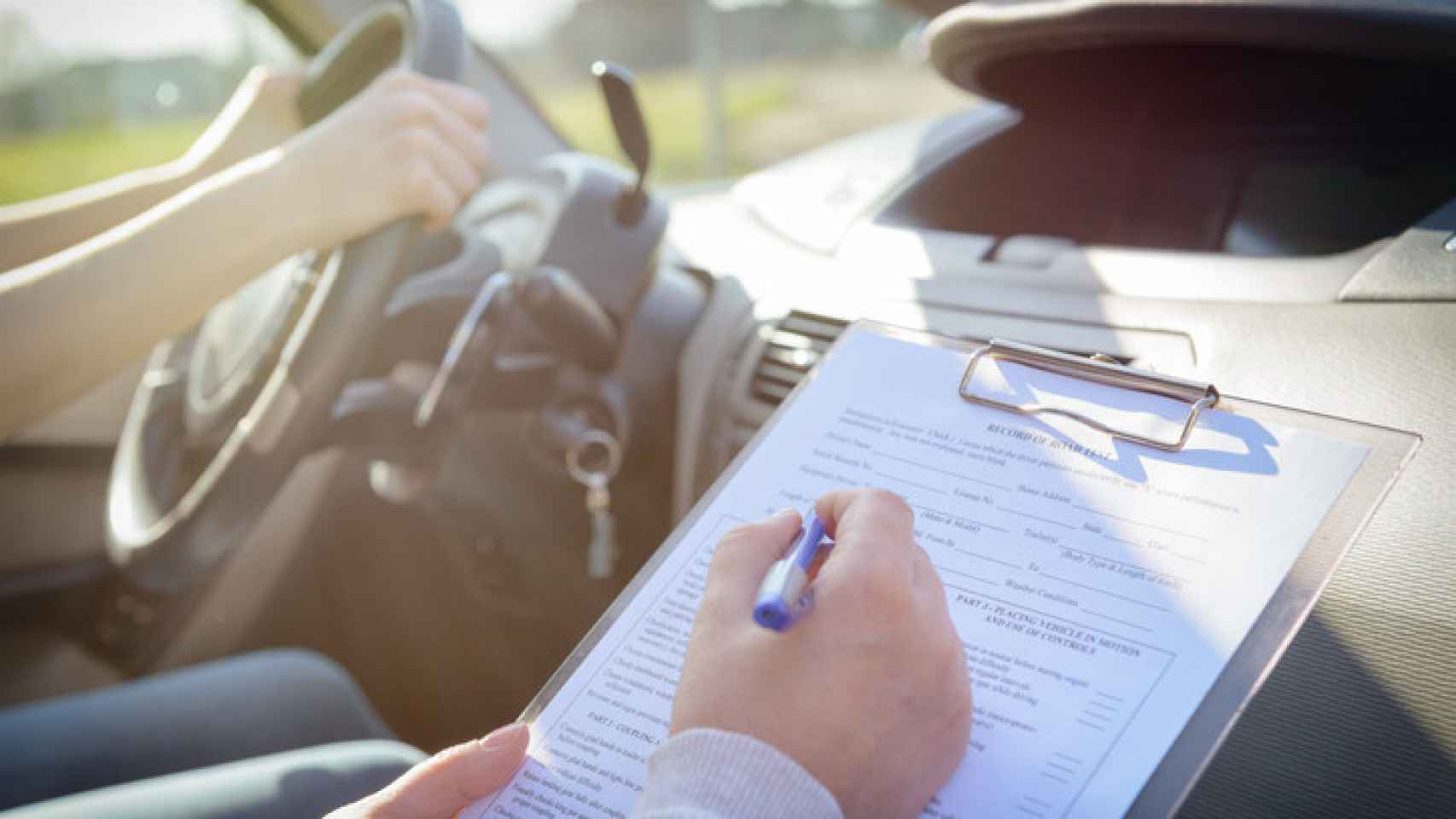 Examen de conducción.