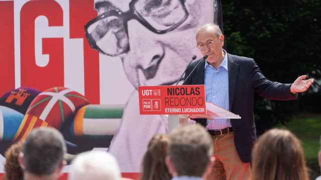 Nicolás Redondo Terreros el pasado junio, durante el homenaje del PSE y UGT a su padre en Euskadi.