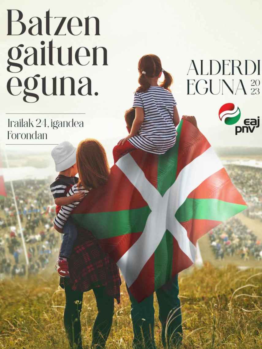 Cartel promocional del Alderdi Eguna del PNV de 2023 que se celebrará el 24 de septiembre