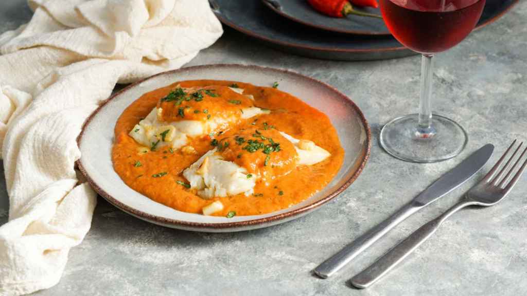 Bacalao a la vizcaína.