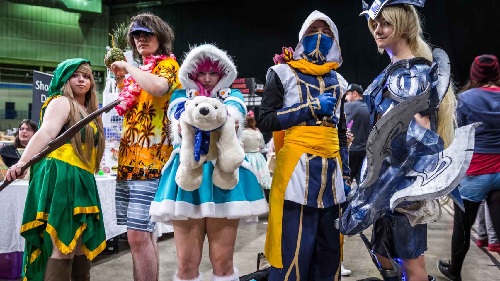 Un grupo de 'cosplayers'.